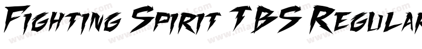 Fighting Spirit TBS Regular字体转换